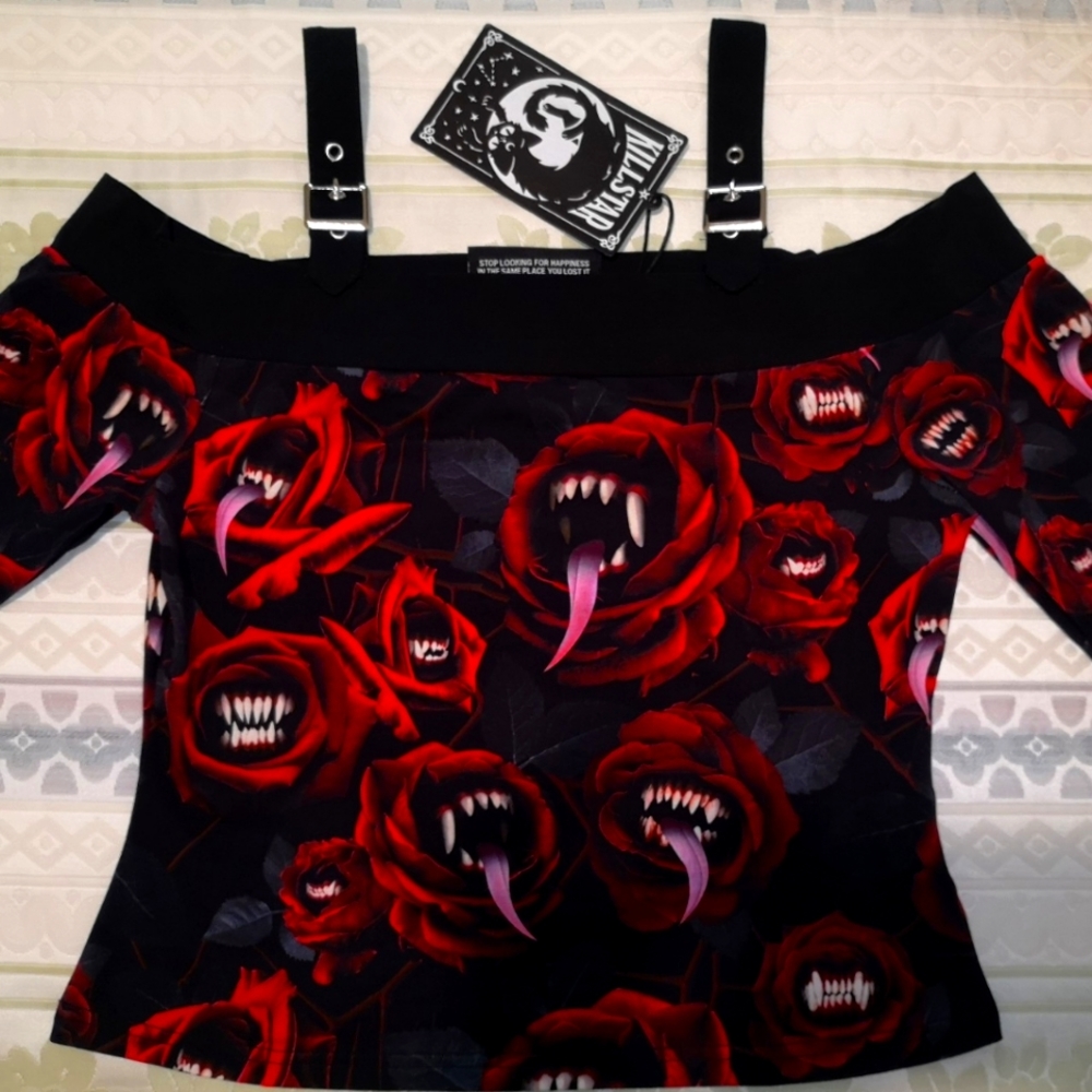 Killstar Genesis Bardot Top